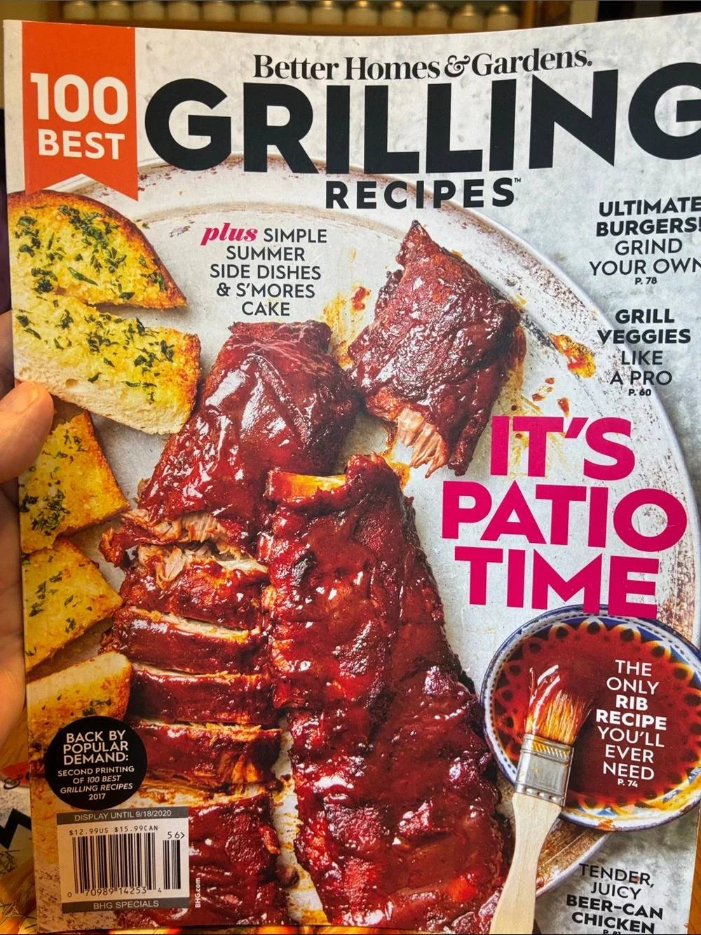 Better Homes & Gardens Grilling recipes & Slow cooker recipes cookbook magazine
